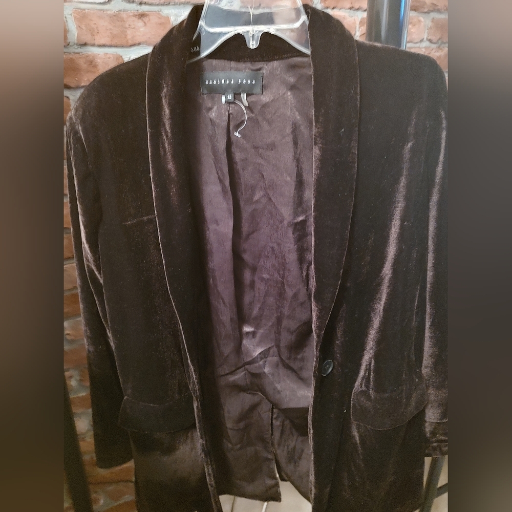 Never worn deep purple heavy weight blazer